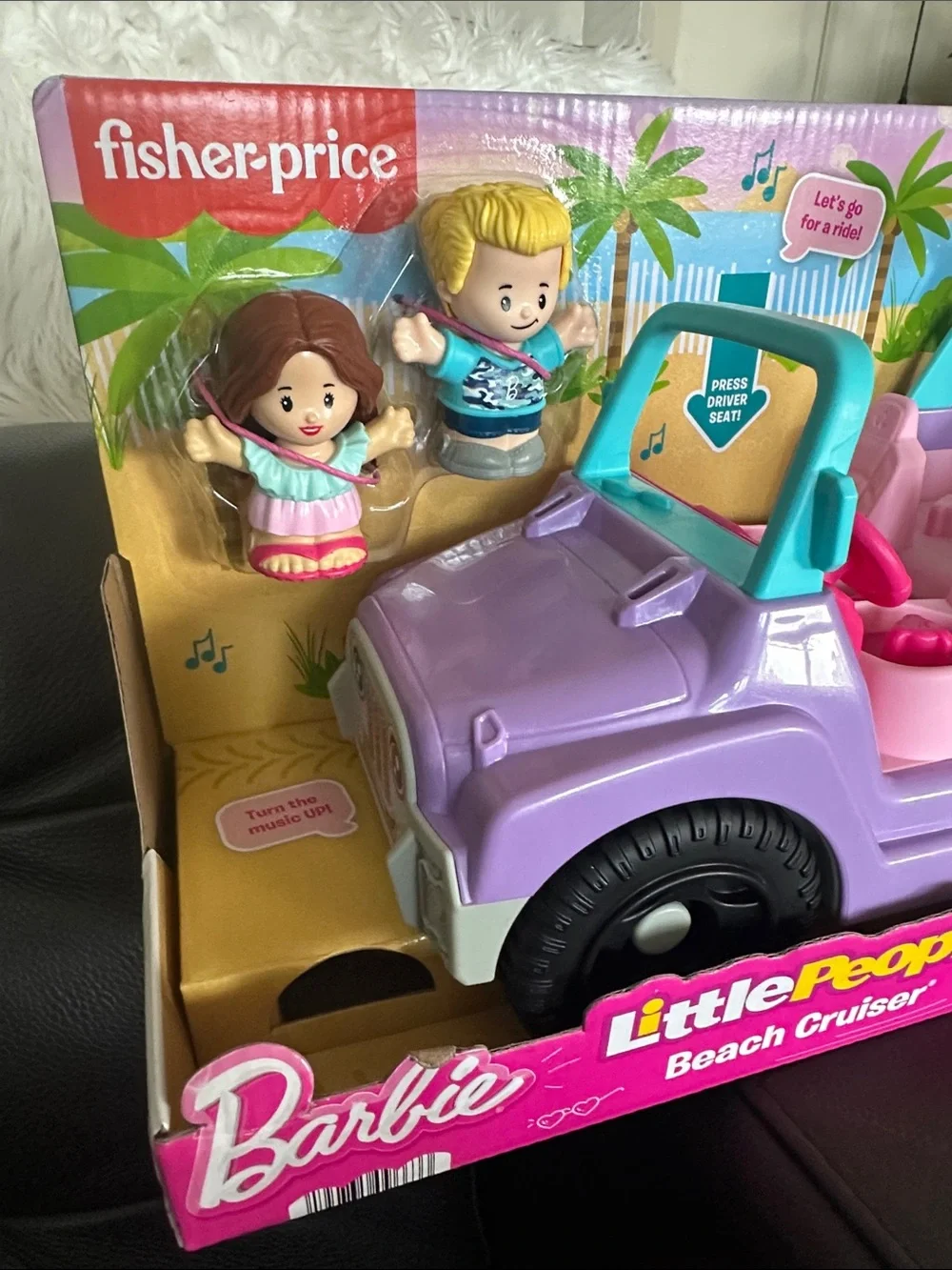 Fisher-Price Little People Barbie Beach Cruiser - Purple, Pink & Teal
